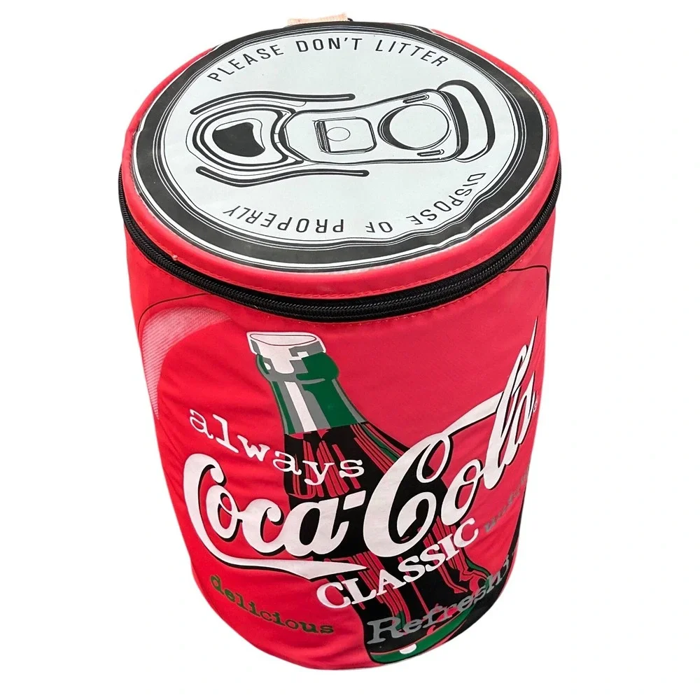 Coca-Cola 1999 Insulated Cooler Bag Red Can Shape Shoulder Strap Vintage NEW
